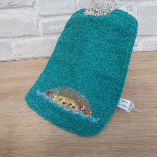 Bavoir brodé divers motifs (plusieurs coloris) Les Créas de Cathie