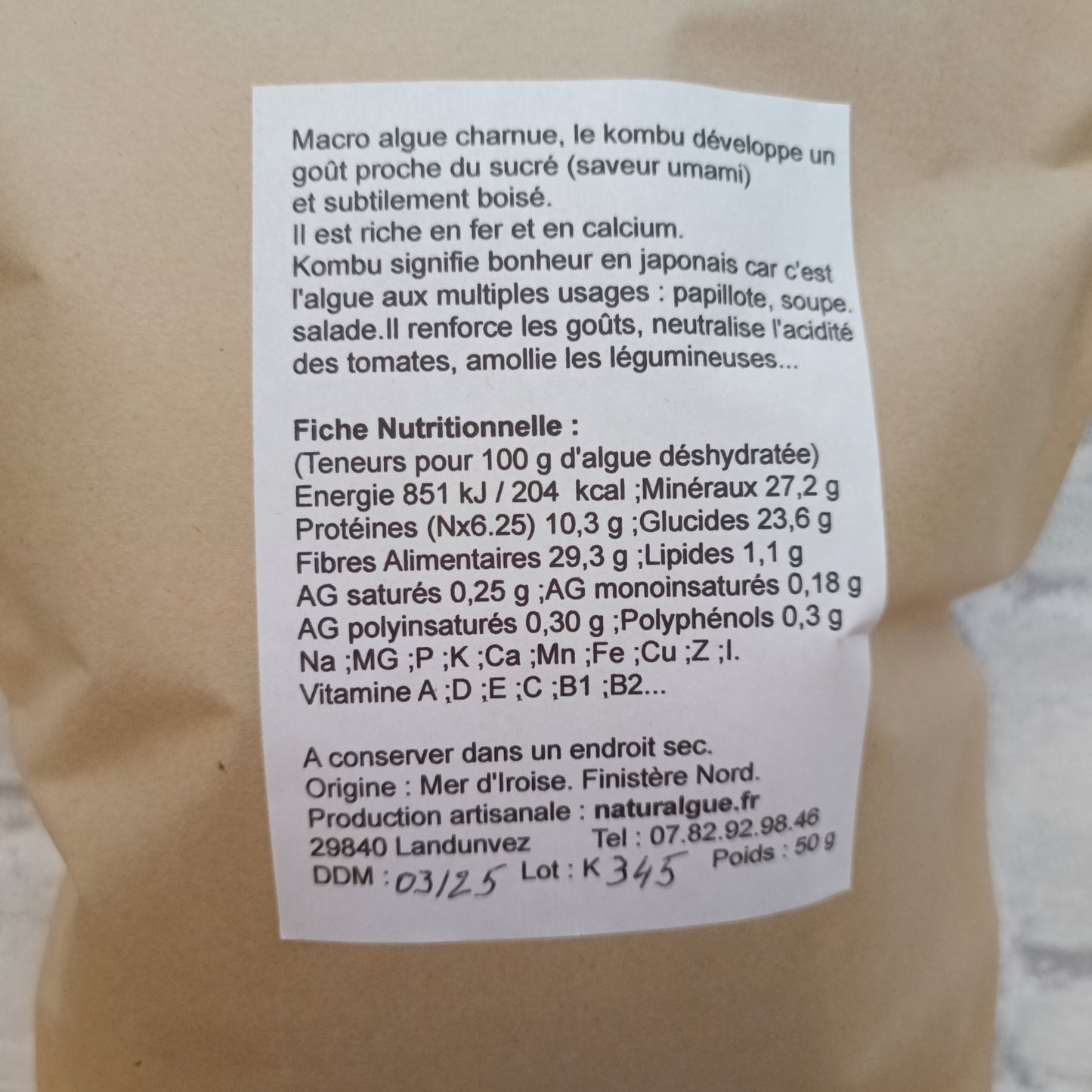 Algues Kombu Royal