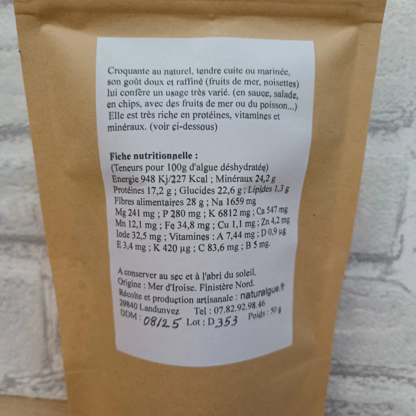 Algues Dulse Naturalgue