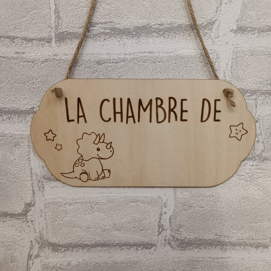 Plaque de porte personnalisable