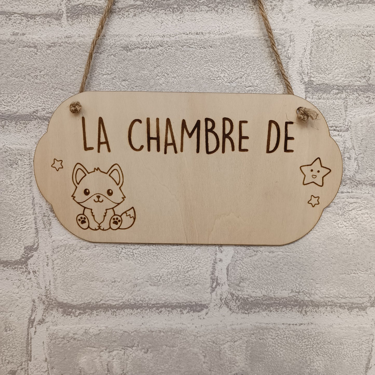 Plaque de porte personnalisable