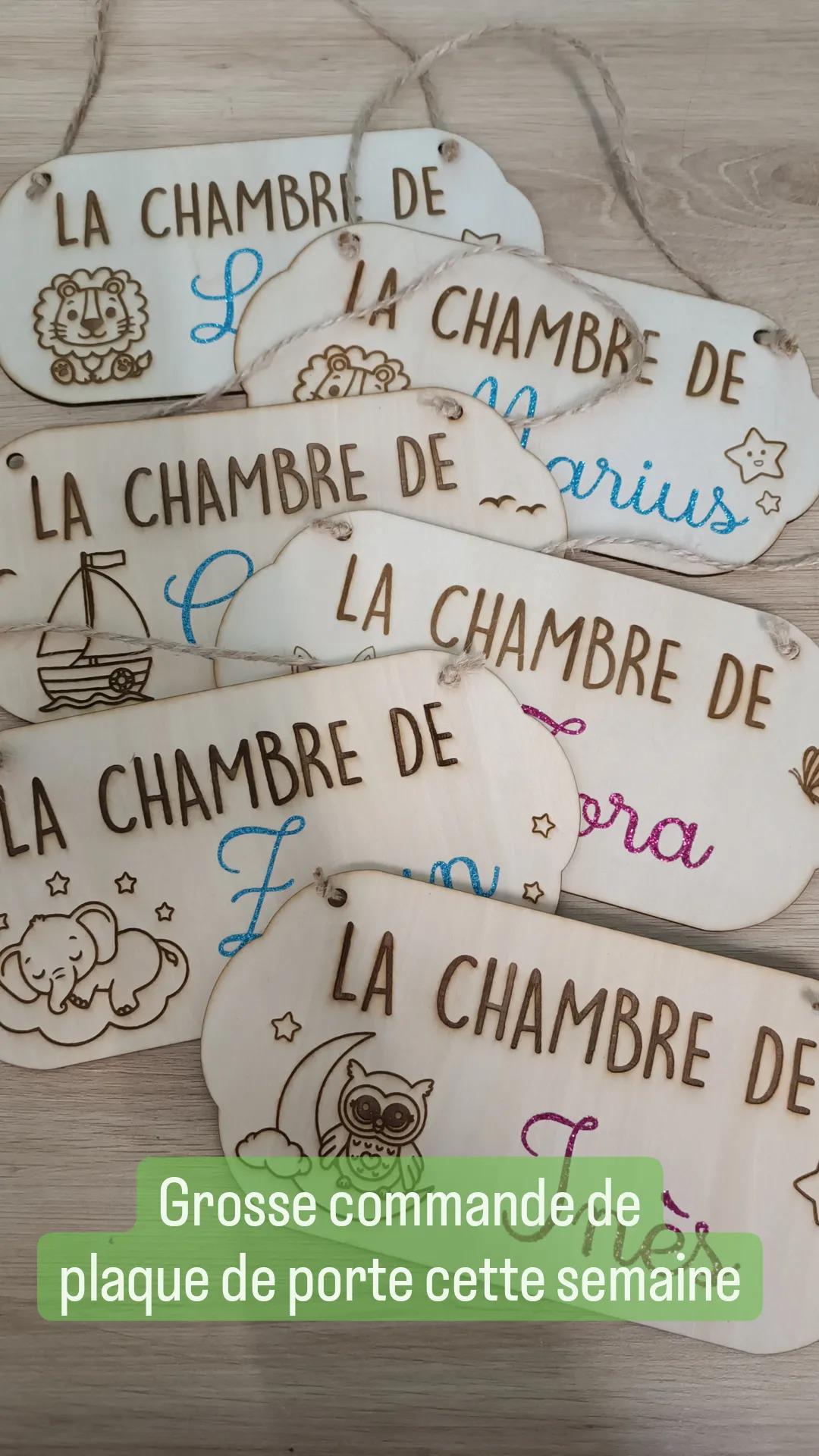 Plaque de porte personnalisable