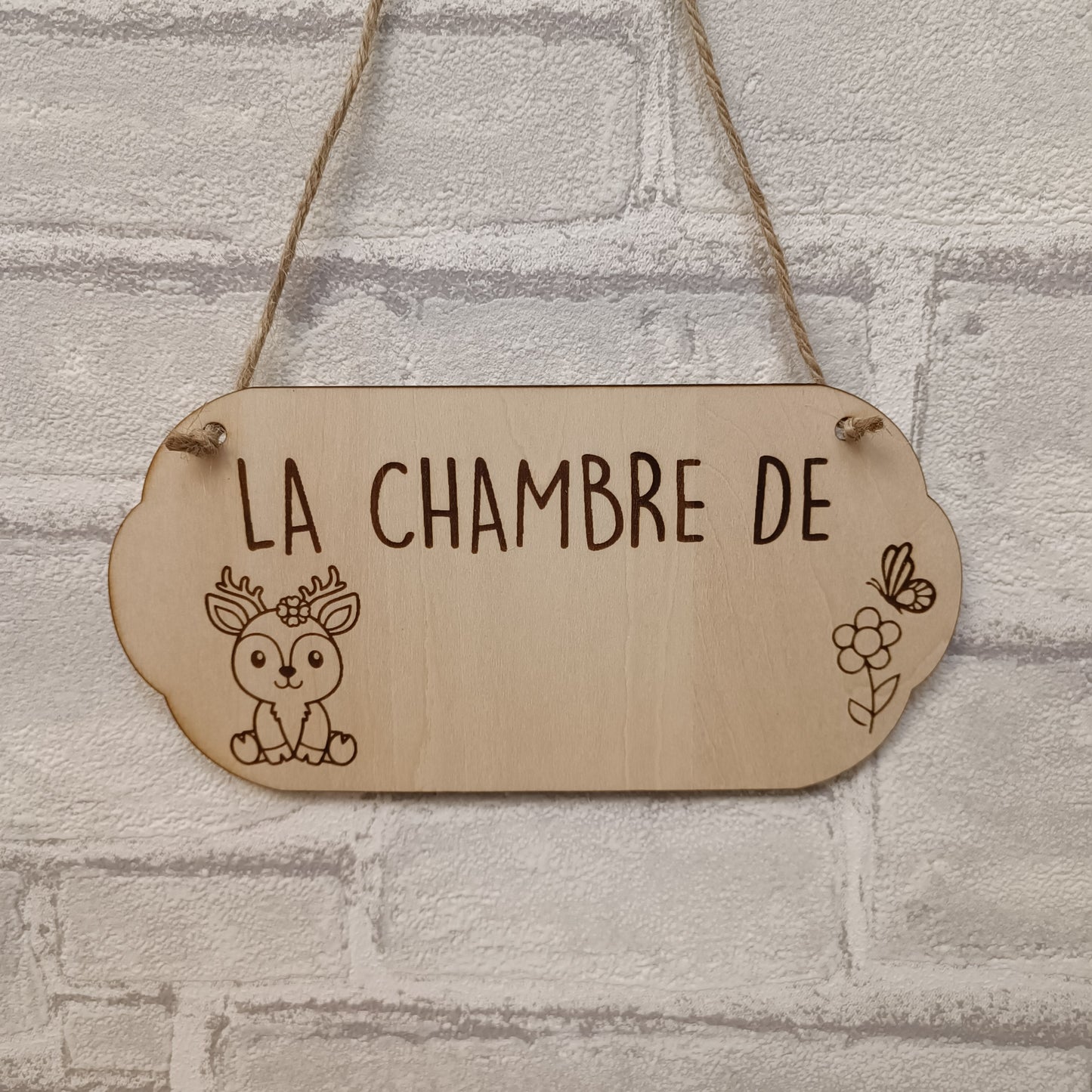 Plaque de porte personnalisable