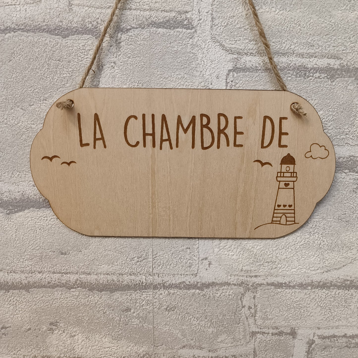 Plaque de porte personnalisable