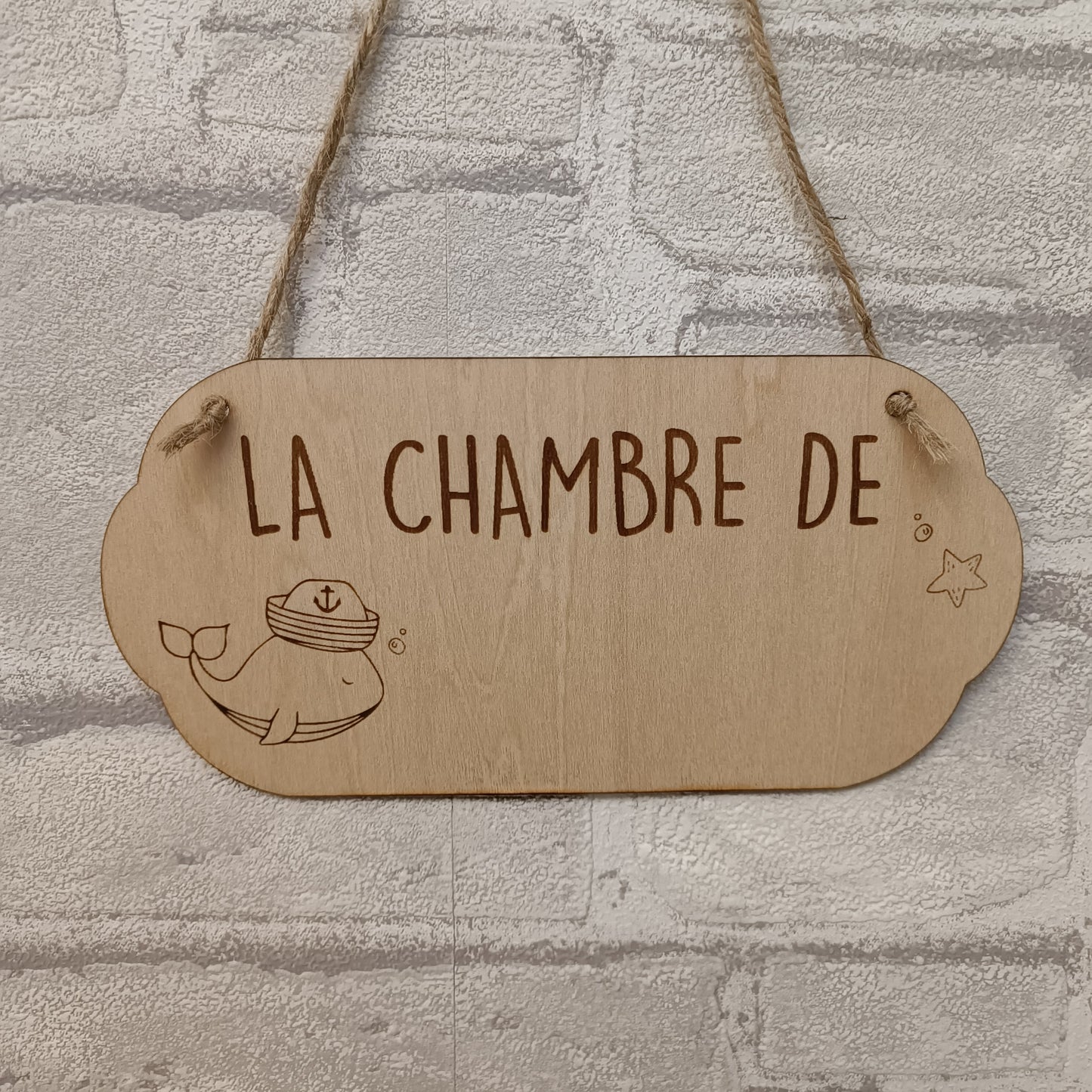 Plaque de porte personnalisable