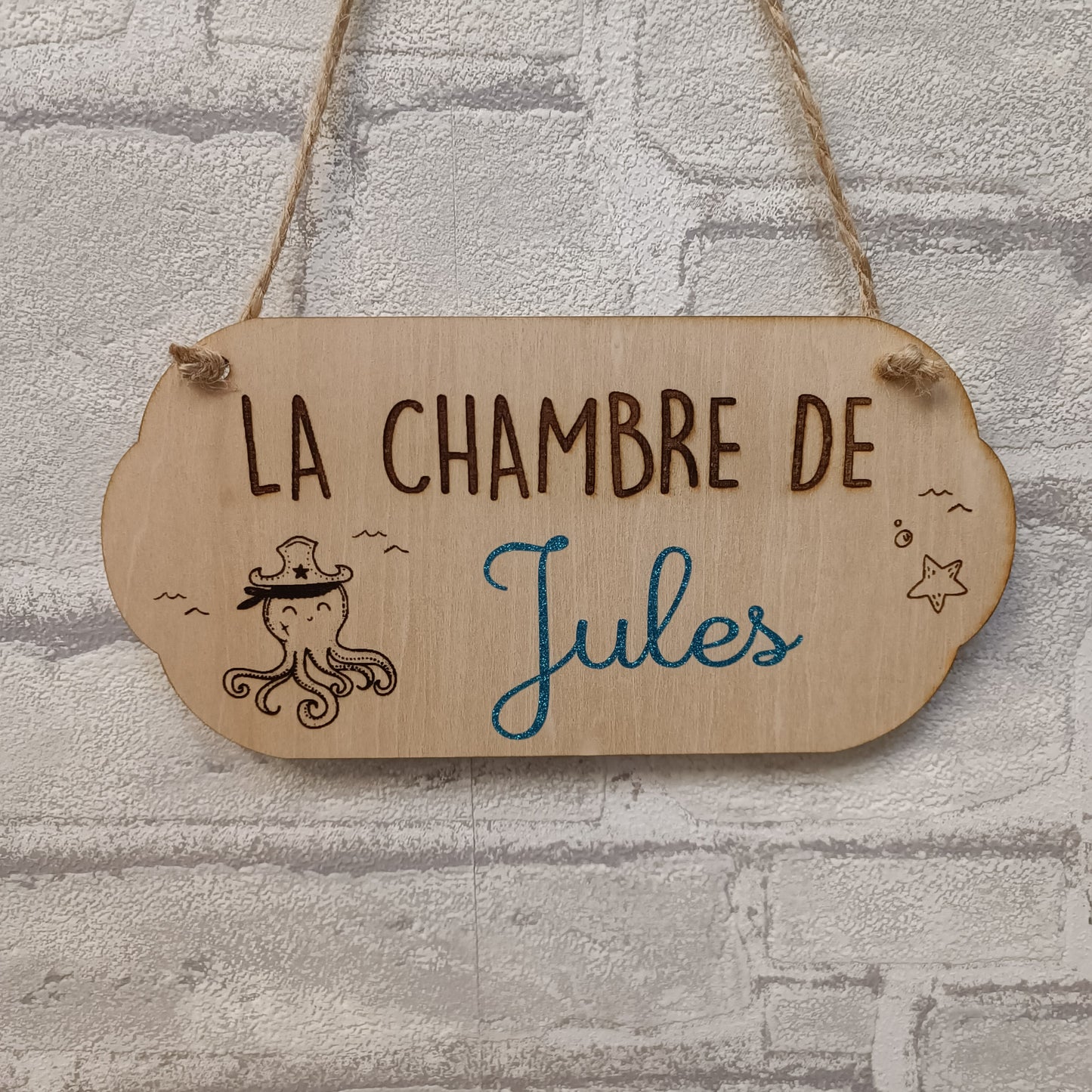 Plaque de porte personnalisable