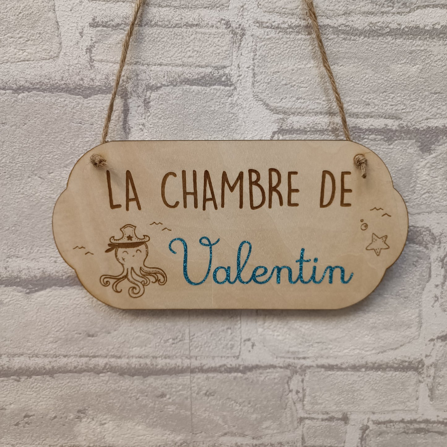 Plaque de porte personnalisable