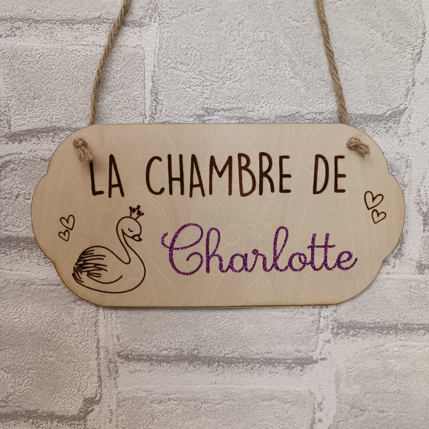 Plaque de porte personnalisable