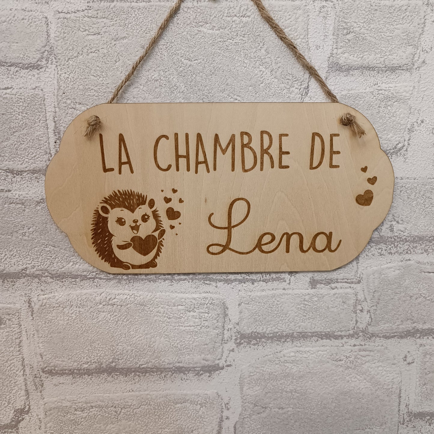 Plaque de porte personnalisable