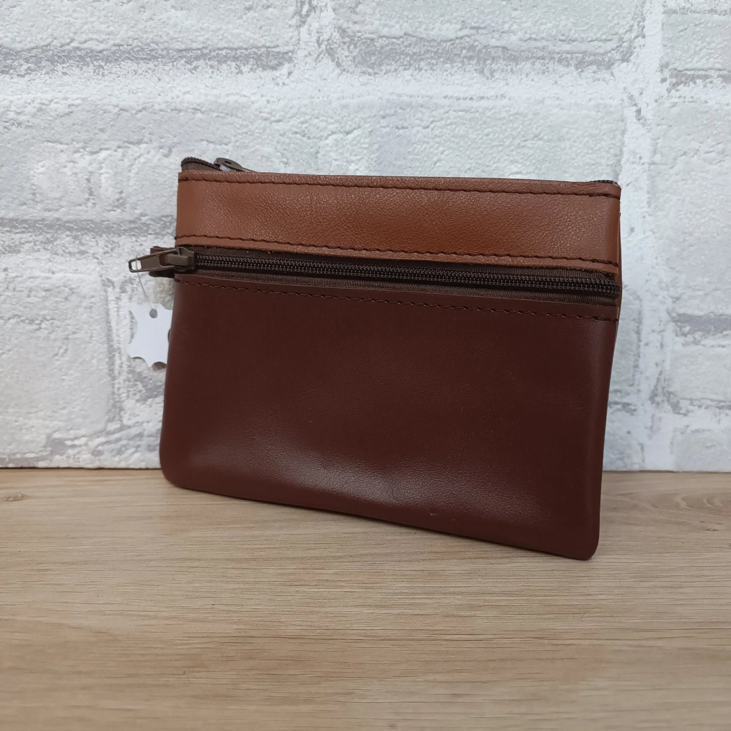 Porte monnaie 2 poches (plusieurs coloris) Au temps du Cuir