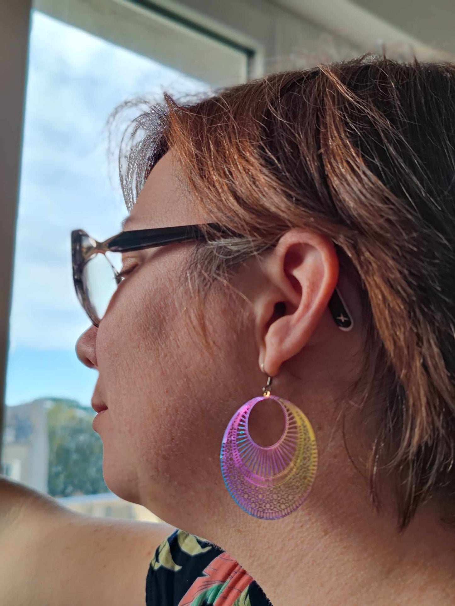 Boucles d'oreilles Estampe