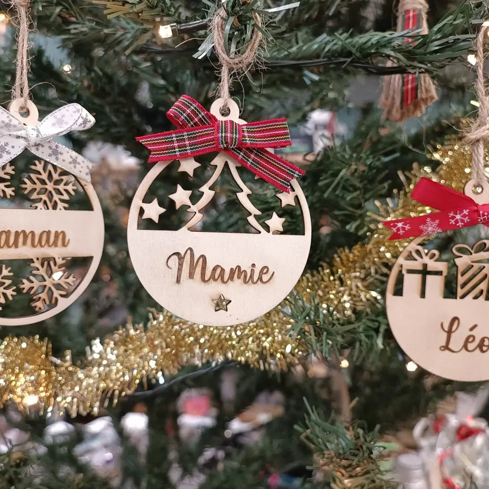Boules de Noël à personnaliser pour toute la famille