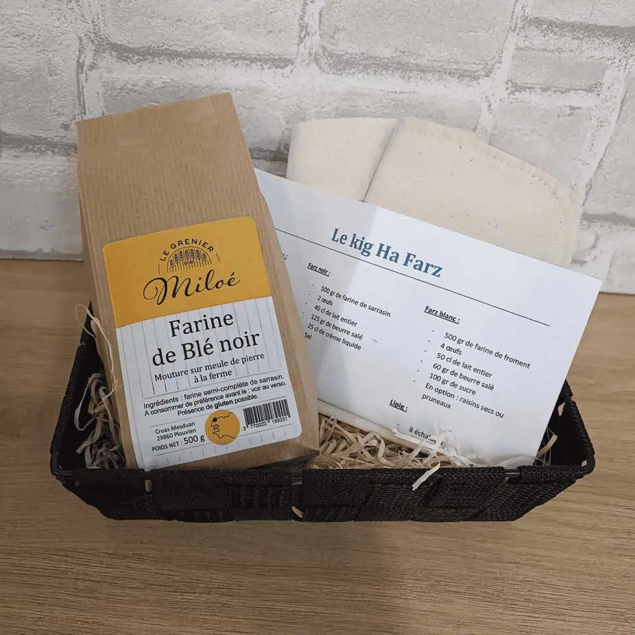 Coffret kig ha farz avec Farine de blé noir et sacs à farz