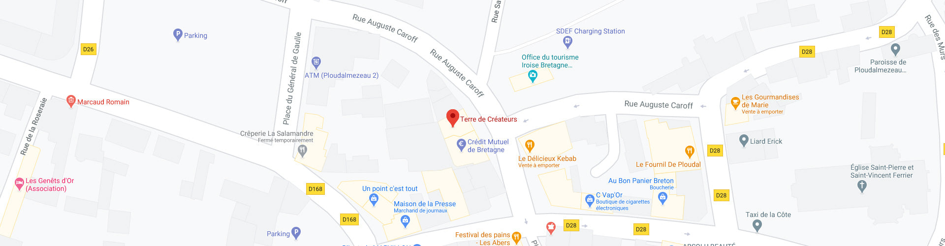 Trouvez la boutique Terre de Créateurs à Ploudalmézeau