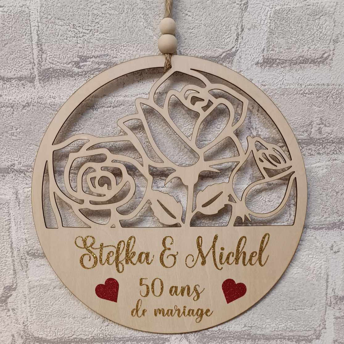 Plaque de mariage