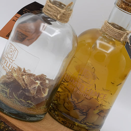 Rhum arrangé citron vert gingembre romarin RhumFluence