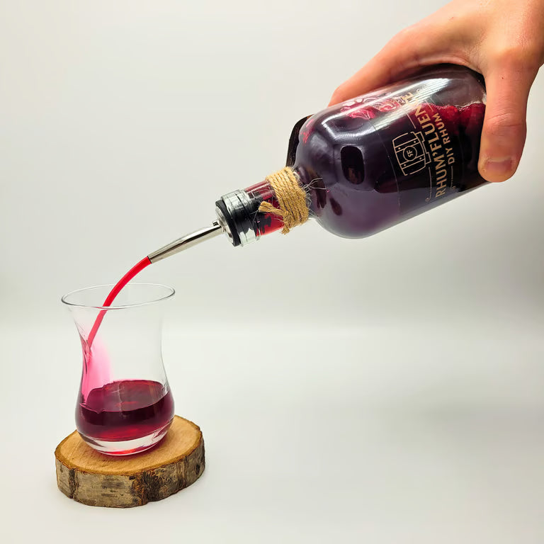 Rhum arrangé framboise hibiscus menthe Rhum'Fluence