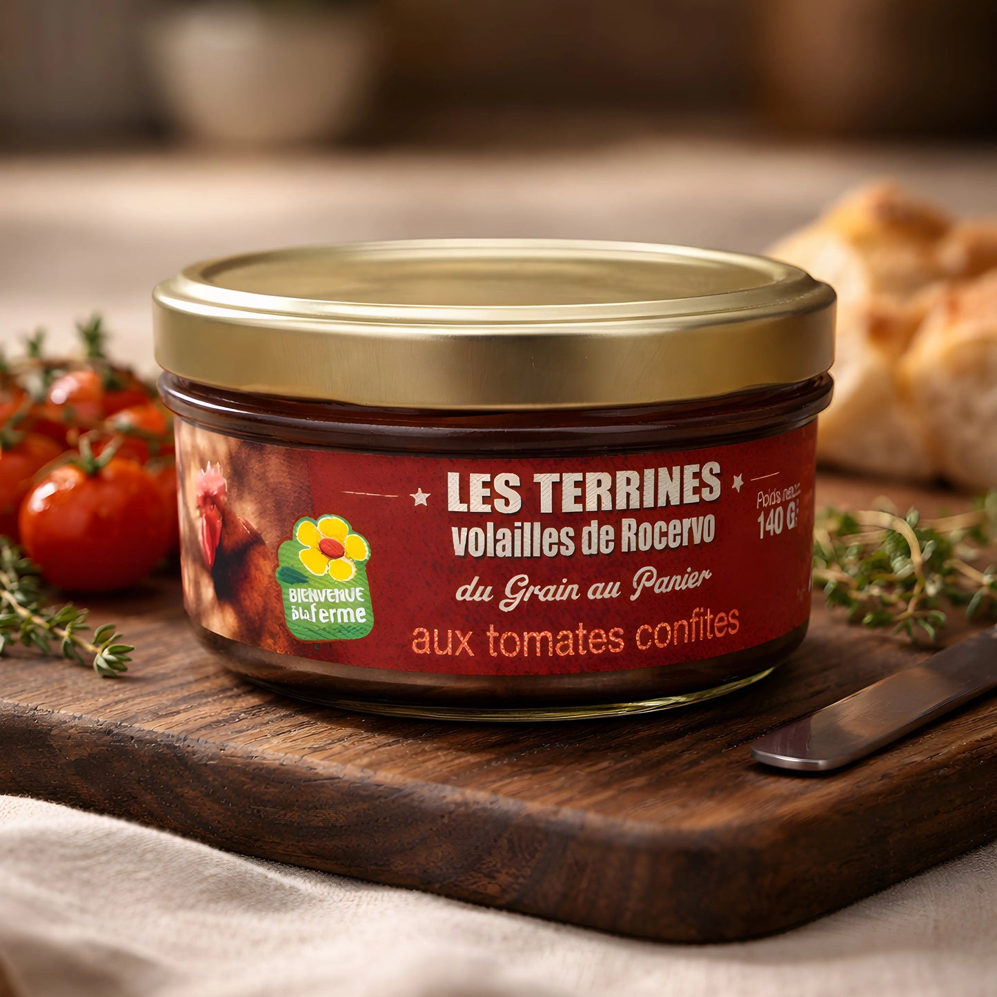 Terrines aux tomates confites - Rocervo Volailles de Rocervo