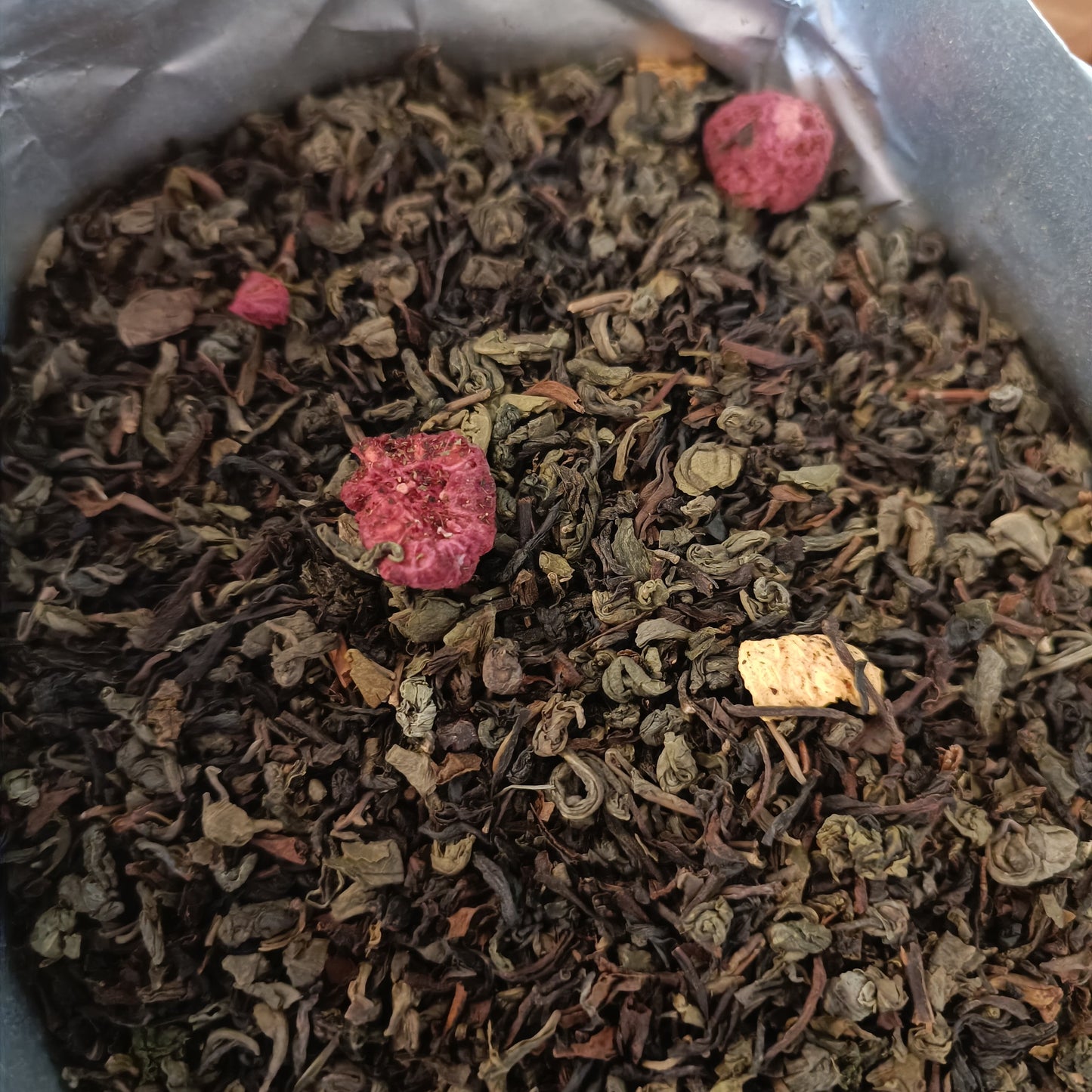 Thé Vert et Noir Pêche Melba