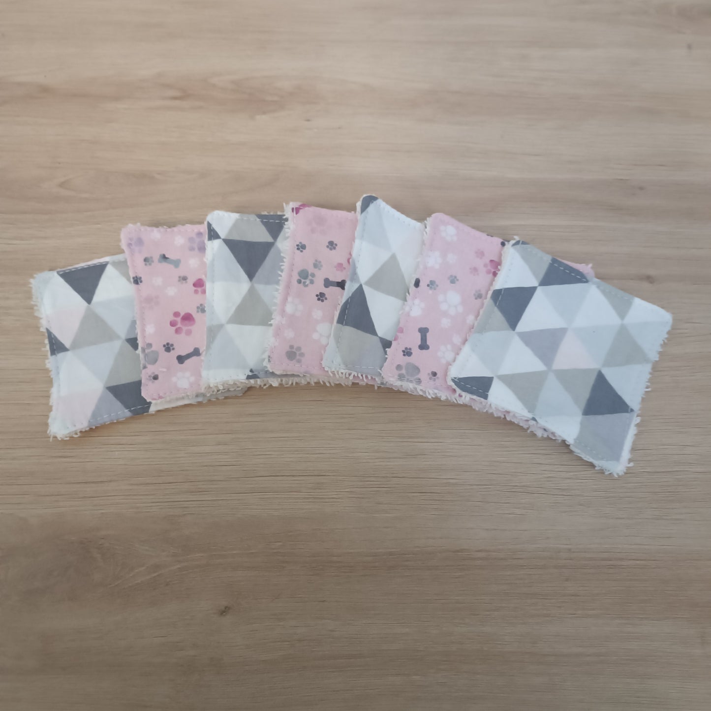 Coton démaquillant lavable x 7