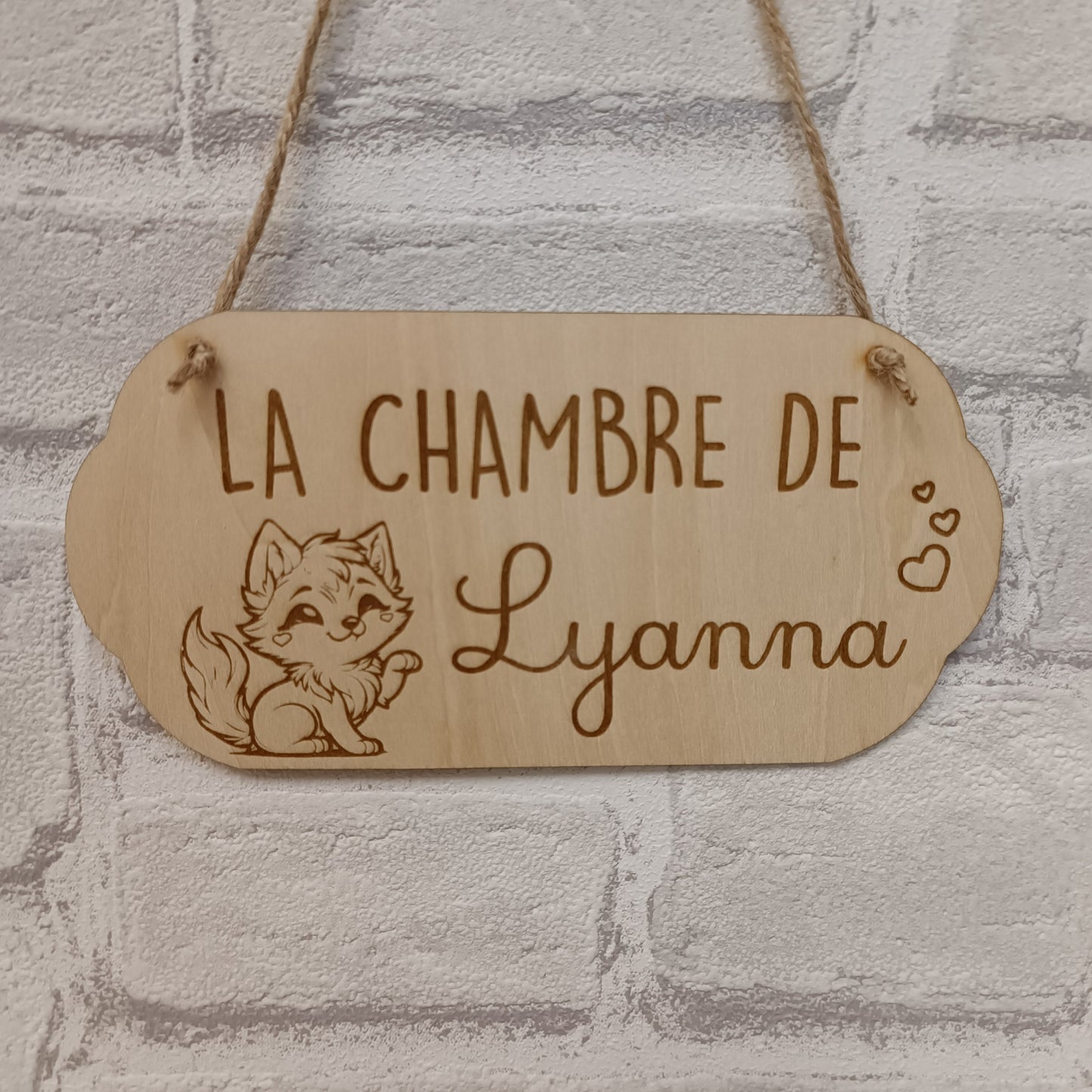 Plaque de porte personnalisable