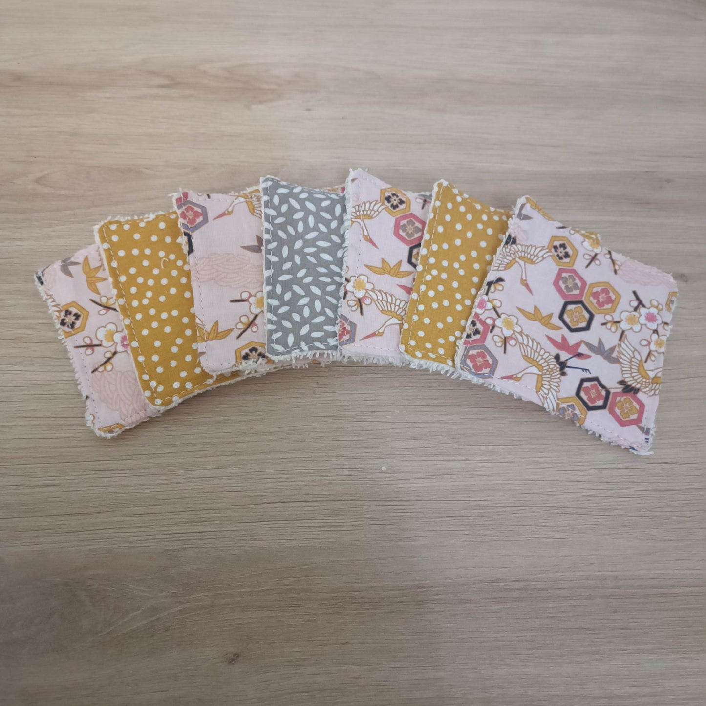Coton démaquillant lavable x 7