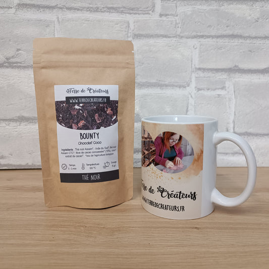 Sachet de thé noir chocolat coco
