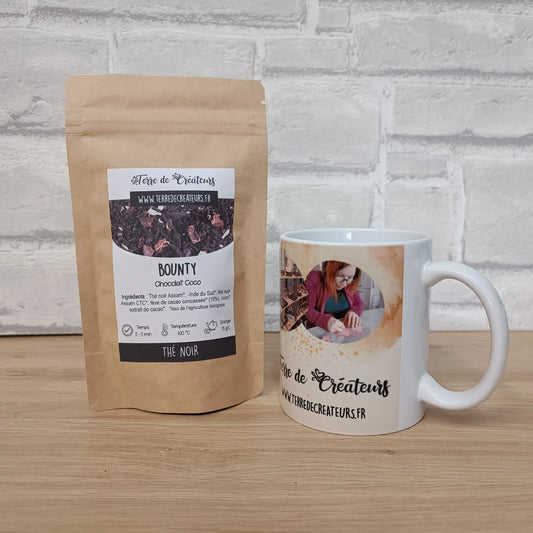 Sachet de thé noir chocolat coco
