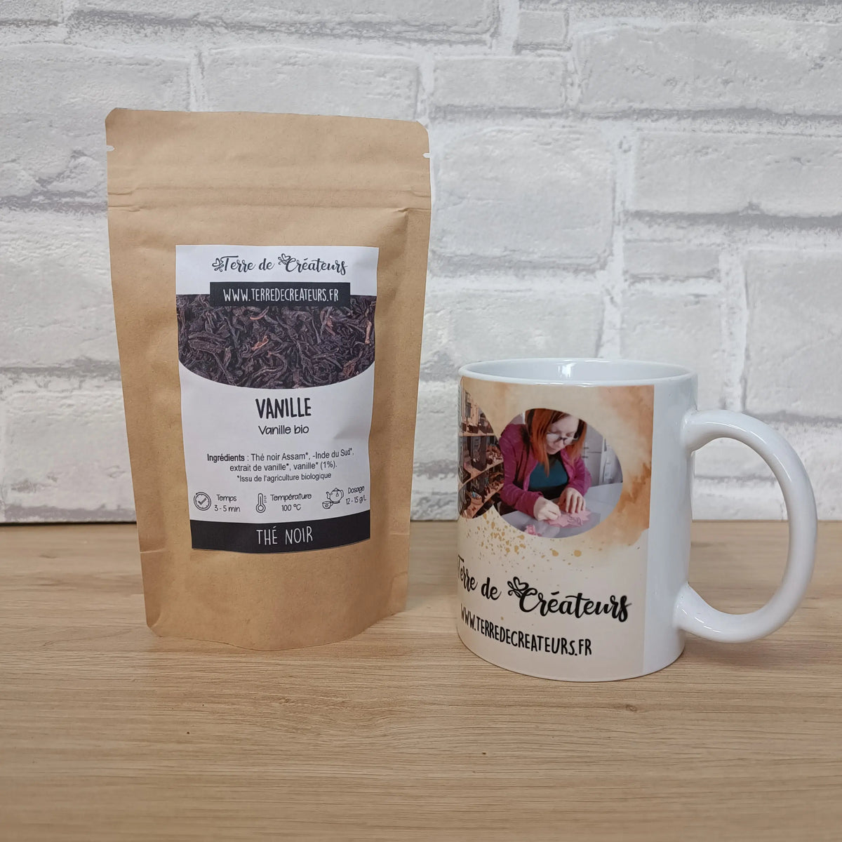 Sachet de thé noir à la vanille