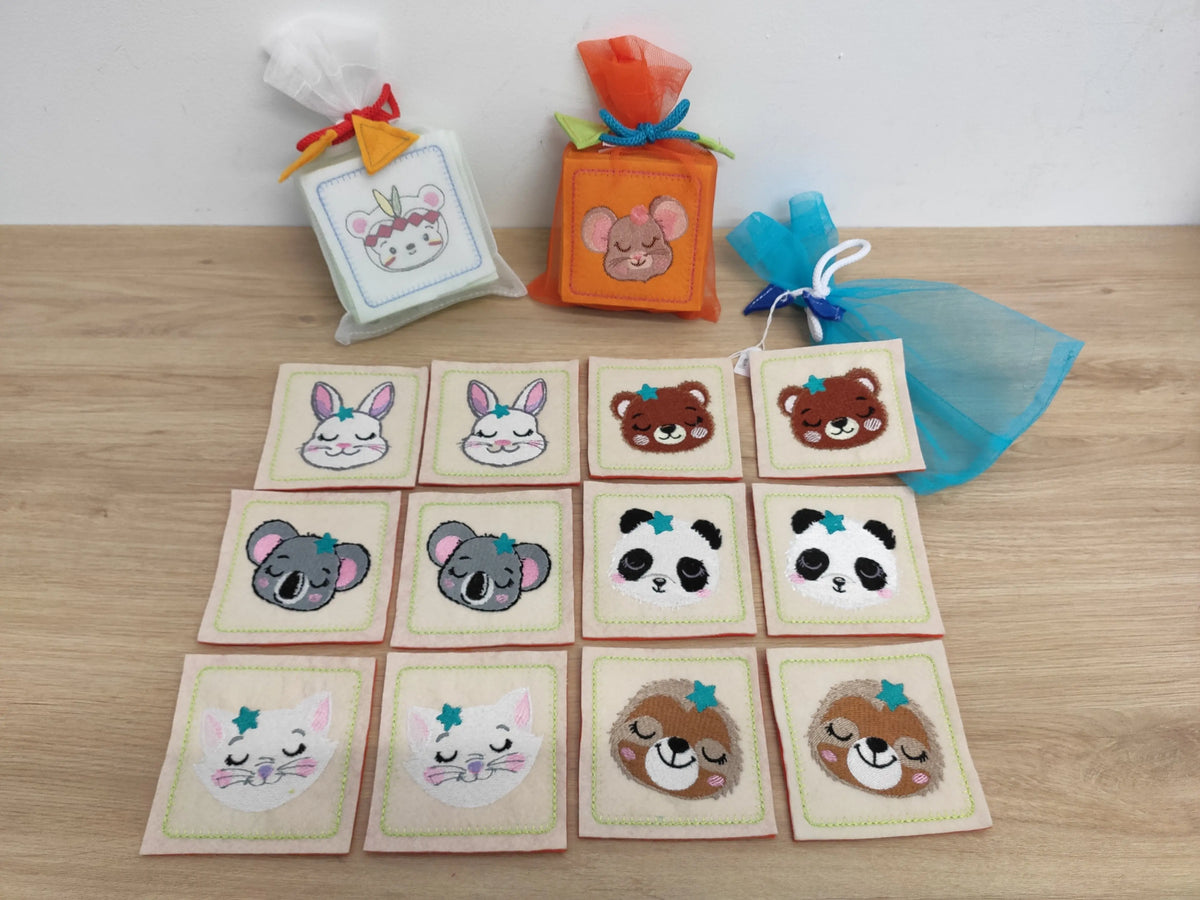 Jeu mémory façon montessori Les Créas de Cathie