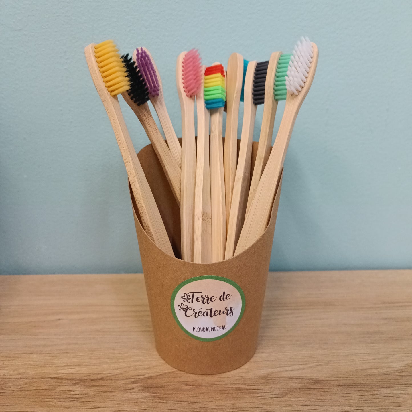 Brosse à dents en bambou (Plusieurs coloris)