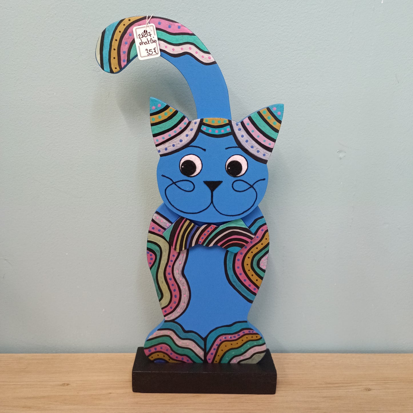 Chat en bois 2807