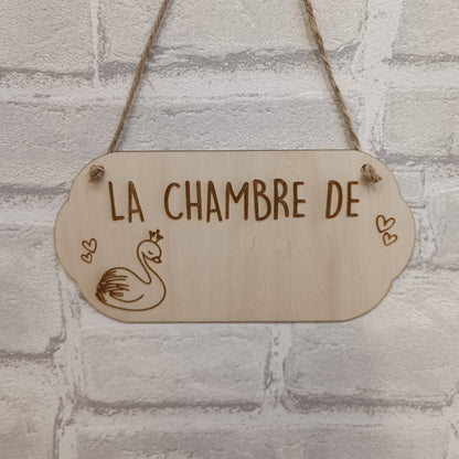 Plaque de porte personnalisable
