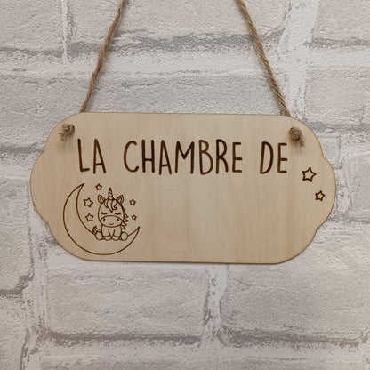 Plaque de porte personnalisable