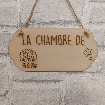 Plaque de porte personnalisable