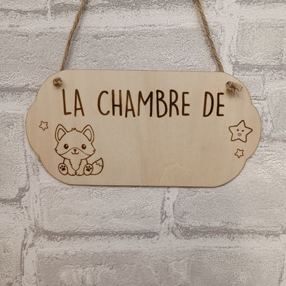 Plaque de porte personnalisable