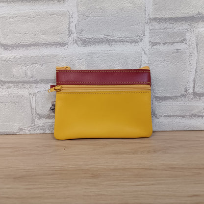 Porte monnaie 2 poches (plusieurs coloris)