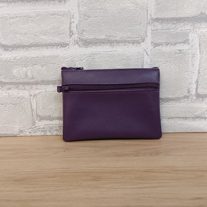 Porte monnaie 2 poches (plusieurs coloris)