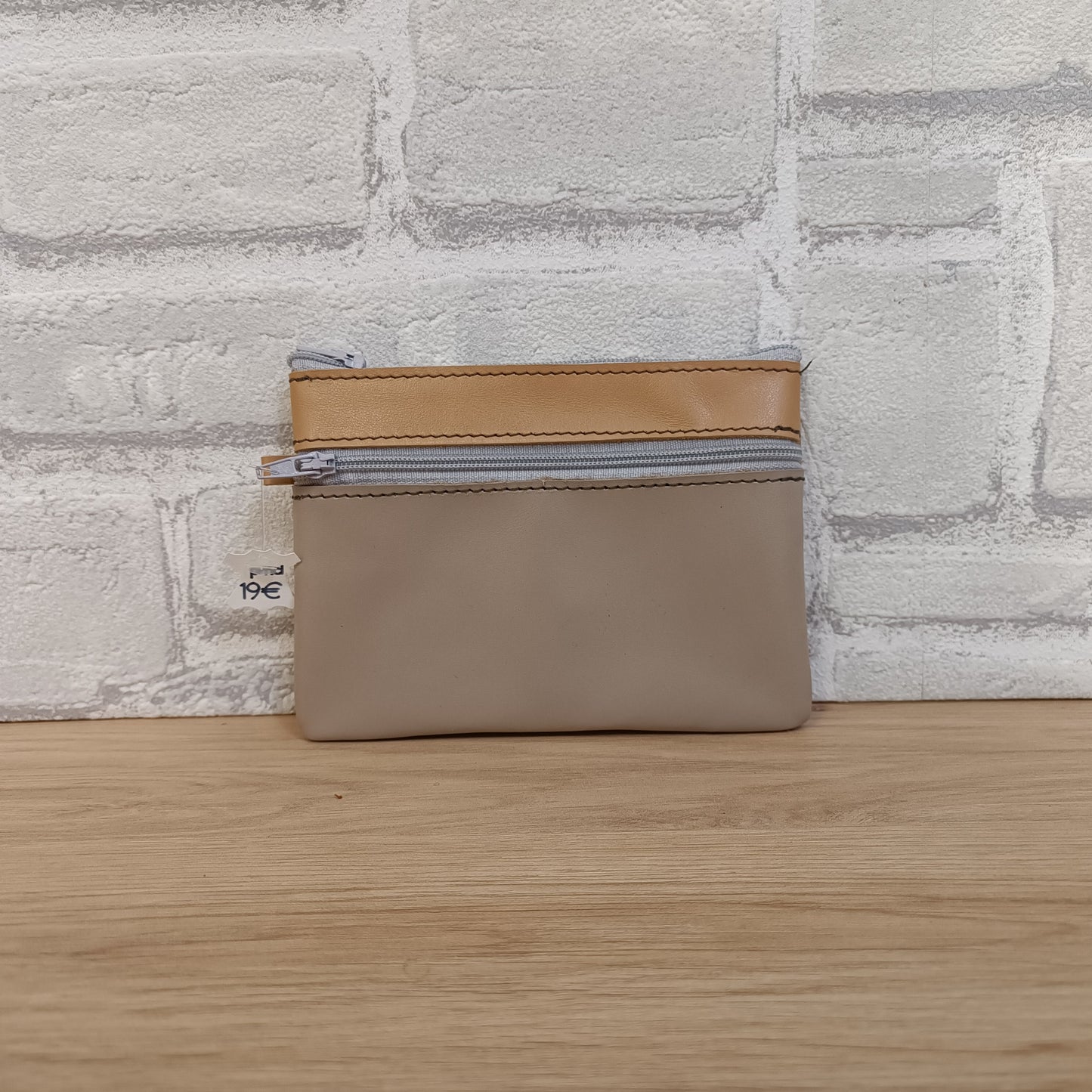 Porte monnaie 2 poches (plusieurs coloris)