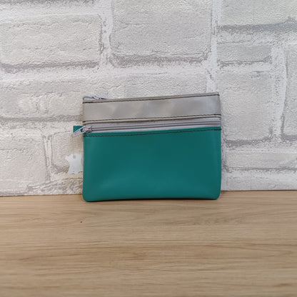 Porte monnaie 2 poches (plusieurs coloris)