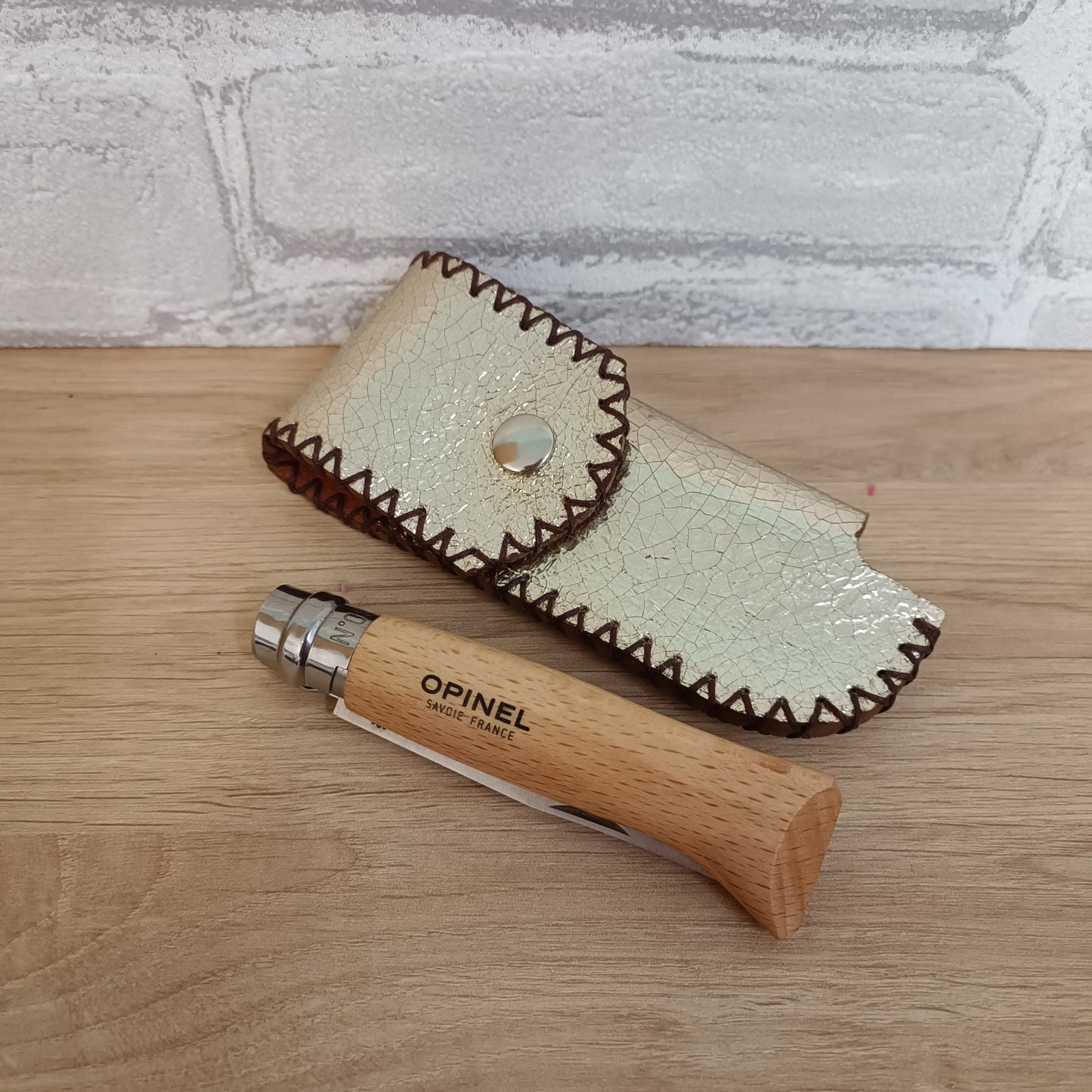 Housse couteau Opinel en cuir (Plusieurs coloris)