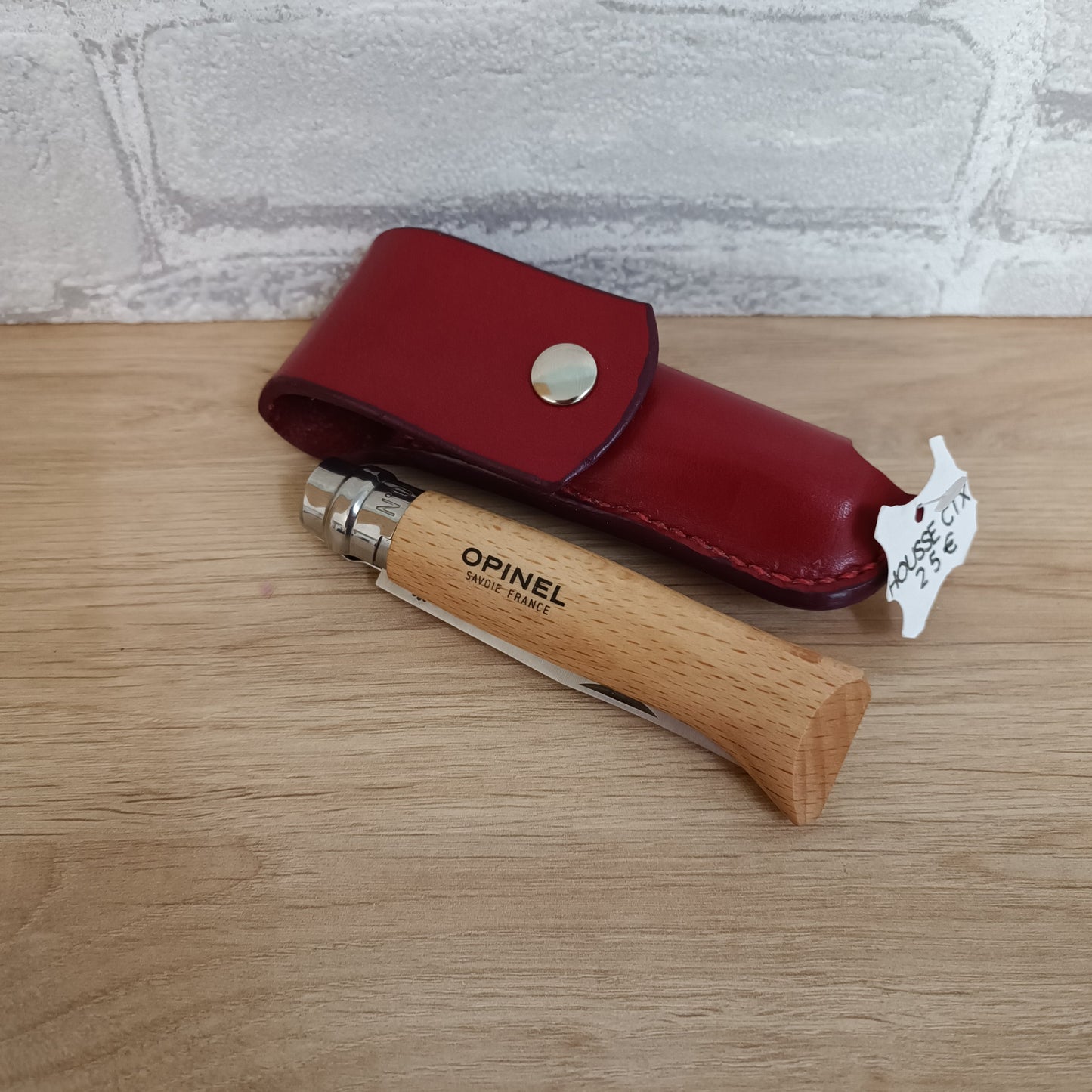 Housse couteau Opinel en cuir (Plusieurs coloris)