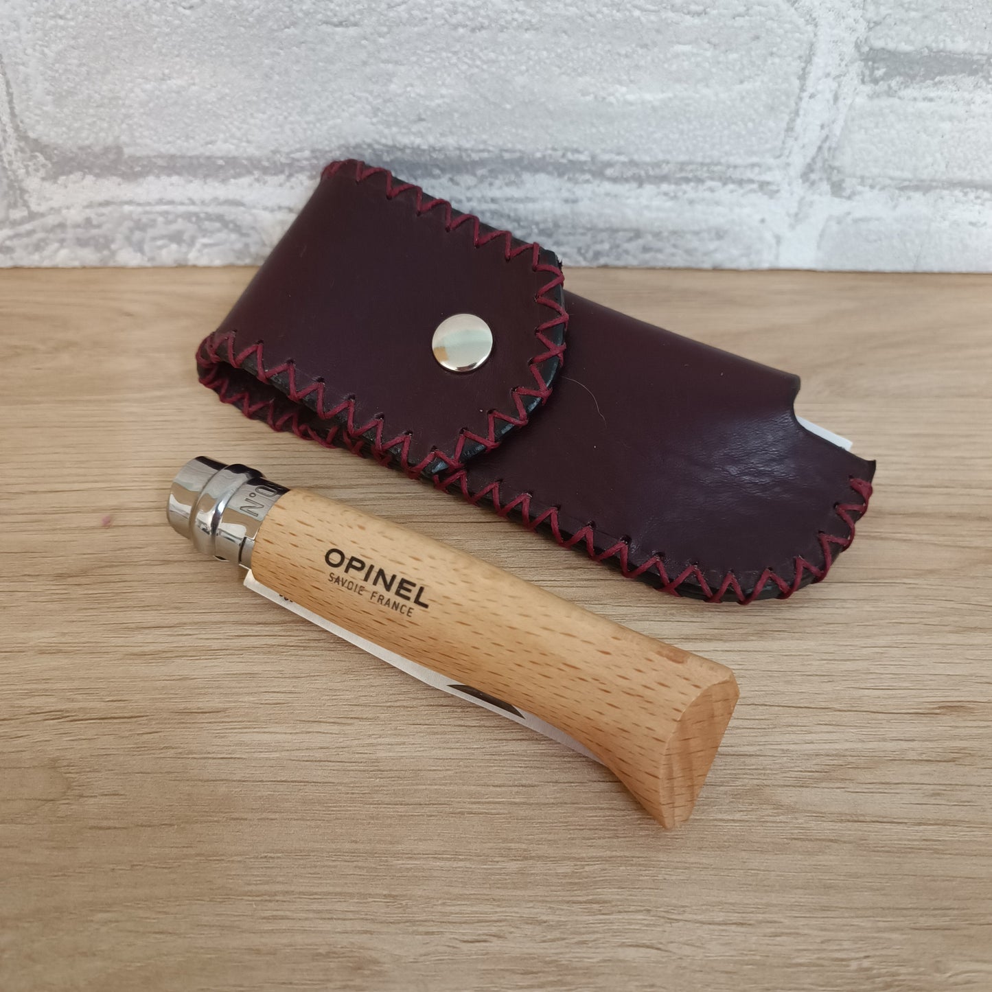 Housse couteau Opinel en cuir (Plusieurs coloris)