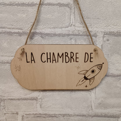 Plaque de porte personnalisable