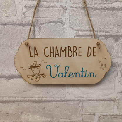Plaque de porte personnalisable