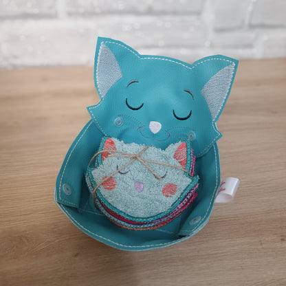 Lot de 6 lingettes animal + panière