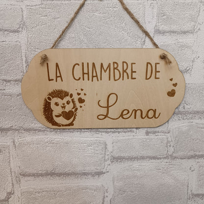 Plaque de porte personnalisable
