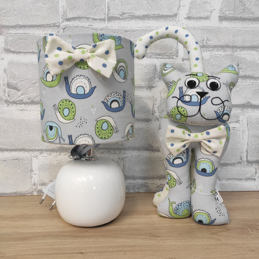 Chaton et Lampe de chevet 1179