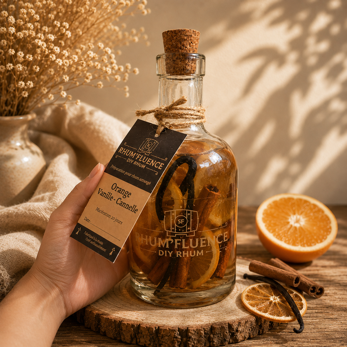Rhum arrangé Orange Vanille Cannelle RhumFluence