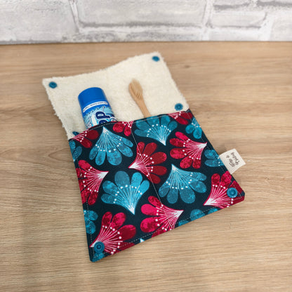 Étui brosse à dents en tissu fabriqué à la main